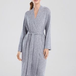 NWOT Josie Natori long wrap robe with side slit